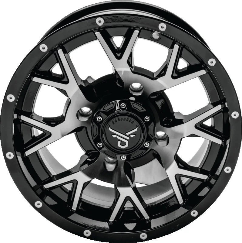 QuadBoss Barbwire 14X7 - 5+2 - 4/137 - Black Machined - Main Product View
