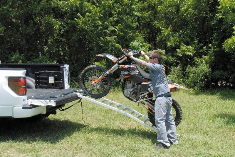QuadBoss Folding Arched UTV Ramp 18x89 - Side View