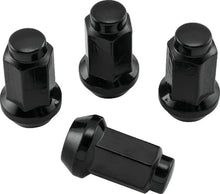 Load image into Gallery viewer, QuadBoss Lug Nuts 3/8in 24 - 14mm-Od - Black - Box of 4