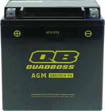 Load image into Gallery viewer, QuadBoss Maintenance-Free AGM Battery QBX20CH-FA