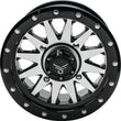Load image into Gallery viewer, QuadBoss Wagon 14X7 4+3 4/156 Black Machined - Main Product View