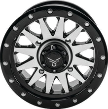 Load image into Gallery viewer, QuadBoss Wagon 14X7 4+3 4/156 Black Machined - Main Product View