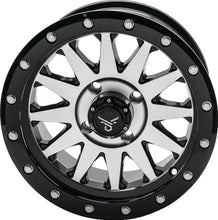 Load image into Gallery viewer, QuadBoss Wagon 14X7 - 5+2 - 4/110 - Black Machined - Main Product View