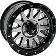 Load image into Gallery viewer, QuadBoss Wagon 14X7 - 5+2 - 4/110 - Black Machined - Side View