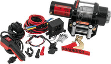 Load image into Gallery viewer, QuadBoss Winch 2500Lb W/Cable - Side View