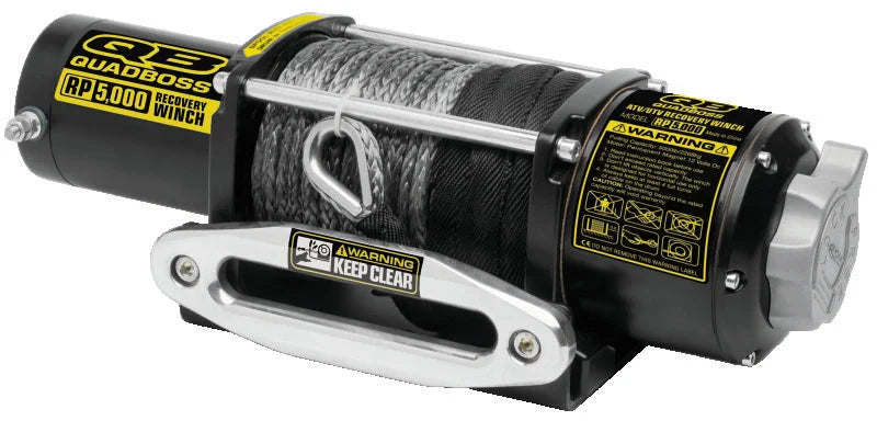QuadBoss Winch 5000Lb W/ Synthetic Rope - Main Product View