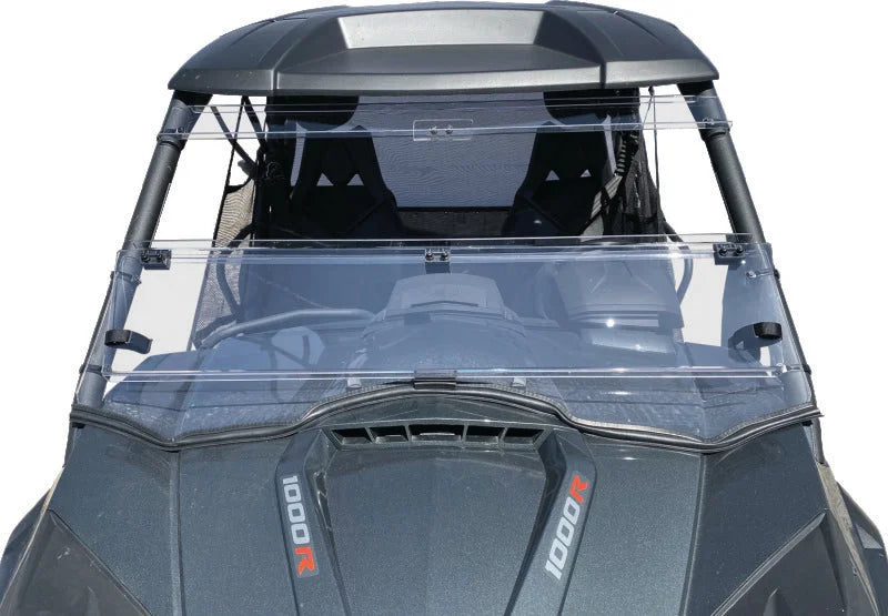 QuadBoss Windbreak Folding Shield - Side View