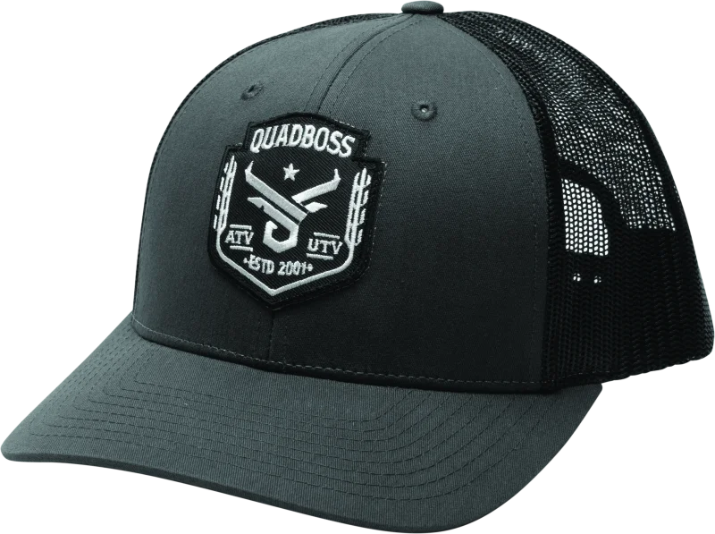 Quadboss Barbwire Hat Grey Snap