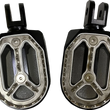 Load image into Gallery viewer, Qualifier Foot Pegs - Black - Driver DragSpecialties P17-0/6602BWFD - Main Product View