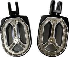 Load image into Gallery viewer, Qualifier Foot Pegs - Black - Driver DragSpecialties P17-0/6602BWFD - Main Product View
