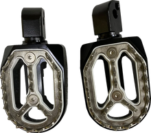 Load image into Gallery viewer, Qualifier Foot Pegs - Black - Driver DragSpecialties P17-0/6602BWFD - Side View