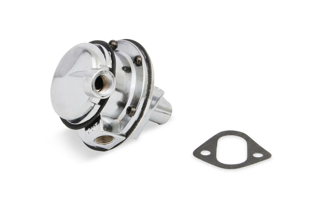 Quick Fuel Technology 110 GPH Mechanical Fuel Pump fits 1955-1988 Buick / Chevrolet / GMC Small Block - Side View