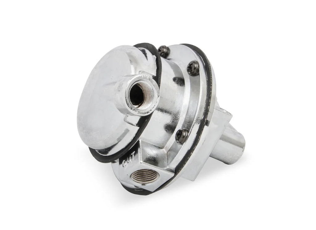 Quick Fuel Technology 110 GPH Mechanical Fuel Pump fits 1955-1988 Buick / Chevrolet / GMC Small Block - Back View
