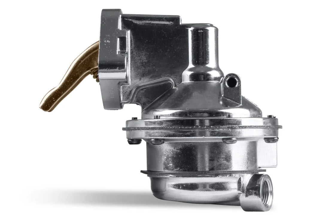 Quick Fuel Technology 110 GPH Mechanical Fuel Pump fits 1963 1965-1989 Chevrolet / GMC BIG Block - Side View