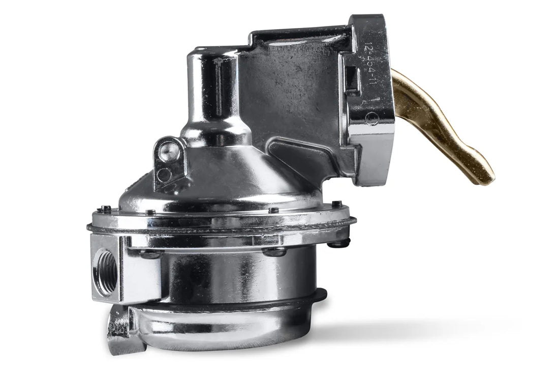 Quick Fuel Technology 110 GPH Mechanical Fuel Pump fits 1963 1965-1989 Chevrolet / GMC BIG Block - Back View