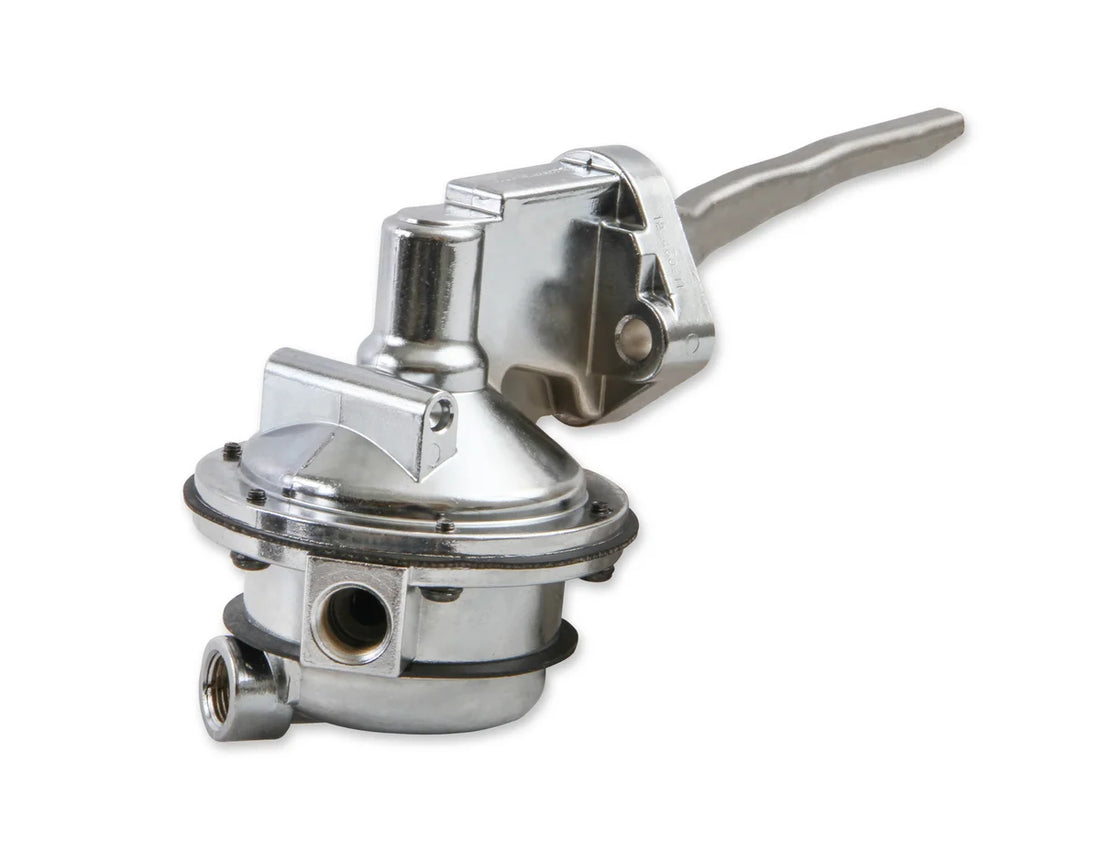 Quick Fuel Technology 110 GPH Mechanical Fuel Pump fits 1968-1987 Ford / Lincoln / Mercury 429 / 460 - Side View