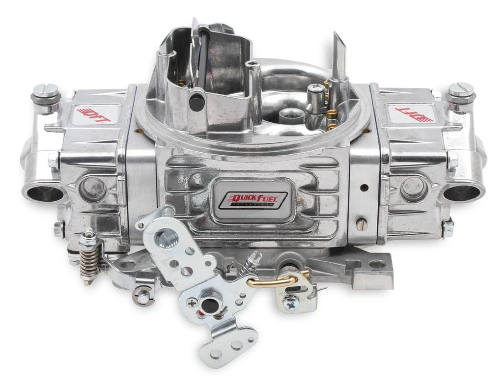 Quick Fuel Technology 650 CFM - 4150 - Mechanical Secondaries - Shiny - Gasoline HR-650 - Back View