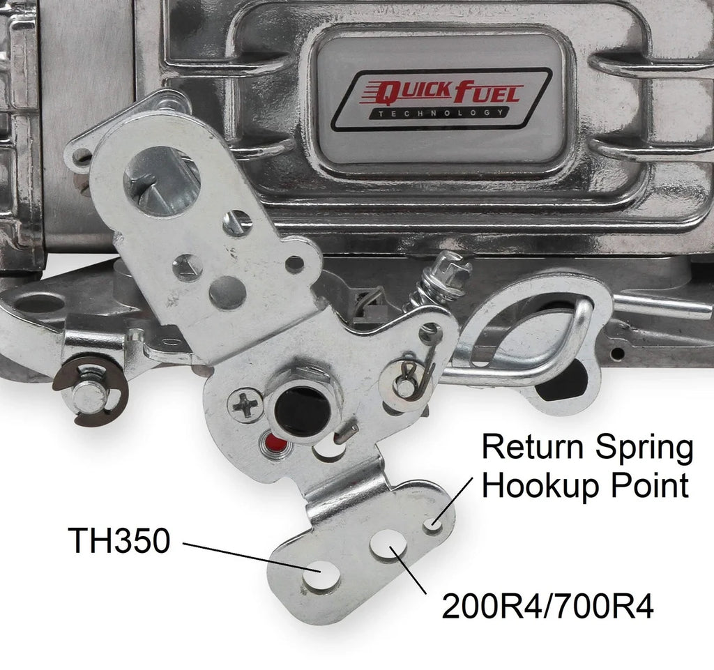 Quick Fuel Technology 850 CFM - 4150 - Mechanical Secondaries - Shiny - Gasoline SS-850 - Back View