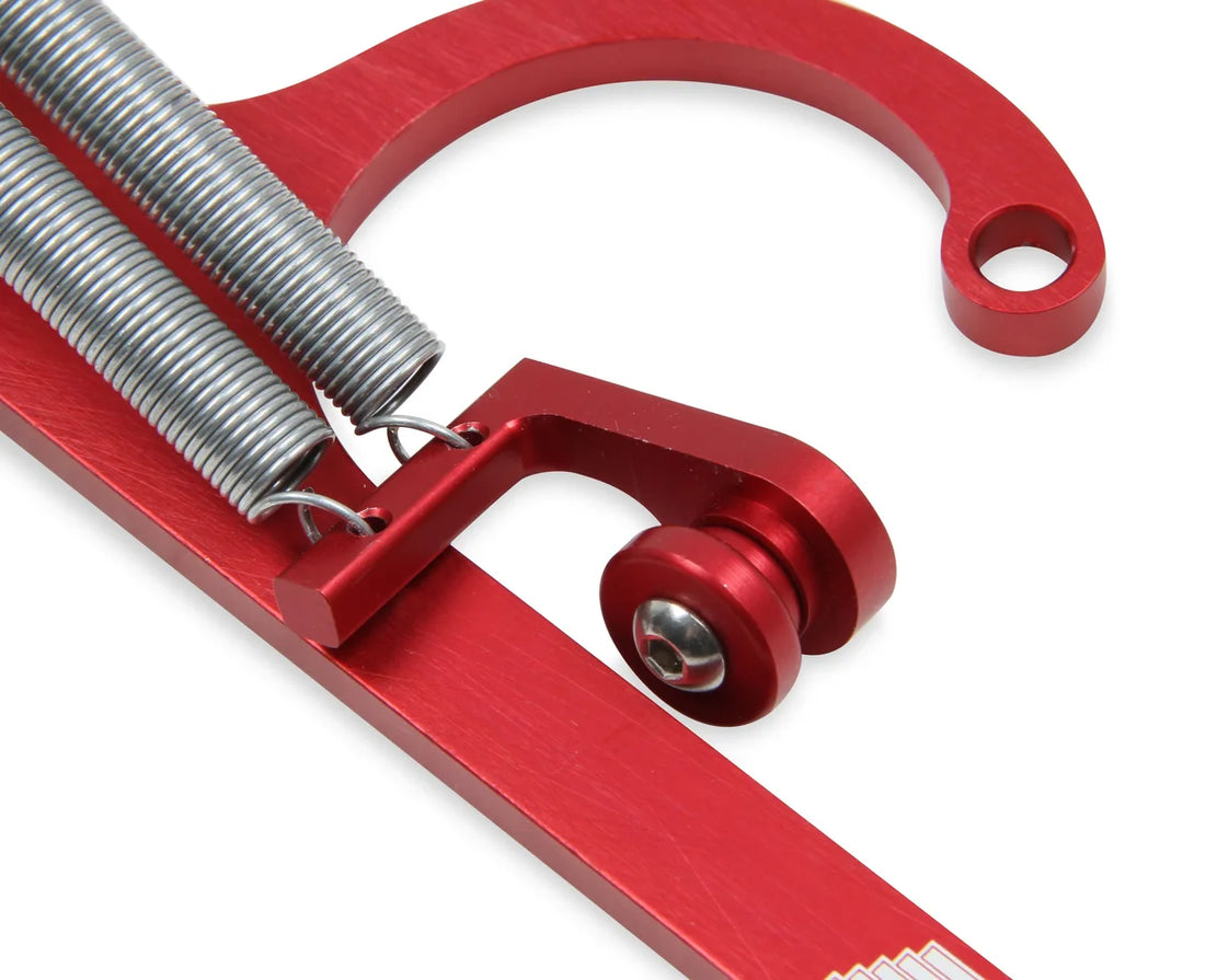 Quick Fuel Technology Billet Aluminum Throttle Cable Bracket for Lokar cable - Side View