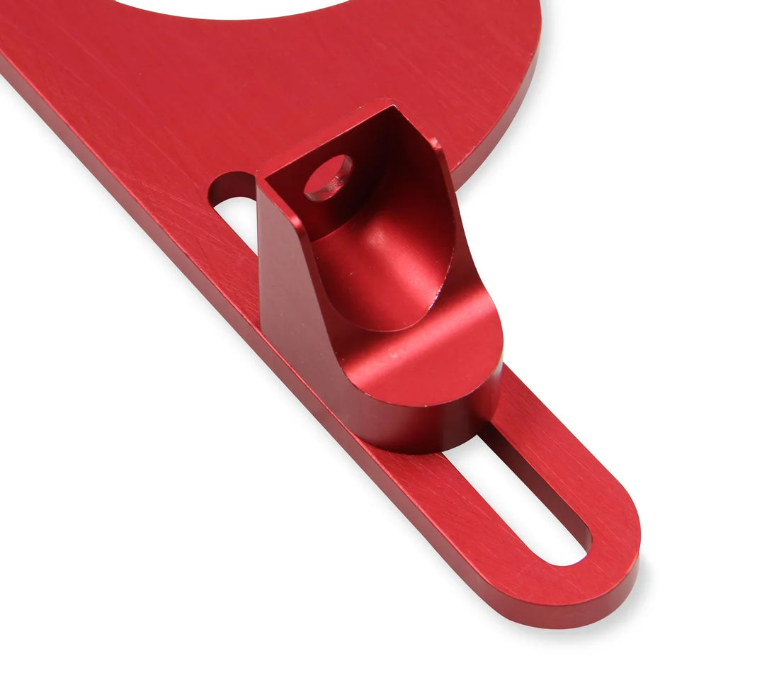Quick Fuel Technology Billet Aluminum Throttle Cable Bracket for Lokar cable - Detail View