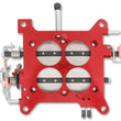 Load image into Gallery viewer, Quick Fuel Technology Billet Throttle Body Assembly 1 3/4" Red with Steel Plates 12-850 - Back View