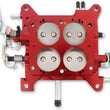 Load image into Gallery viewer, Quick Fuel Technology Billet Throttle Body Assembly 1 3/4" Red with Steel Plates 12-850 - Installation View