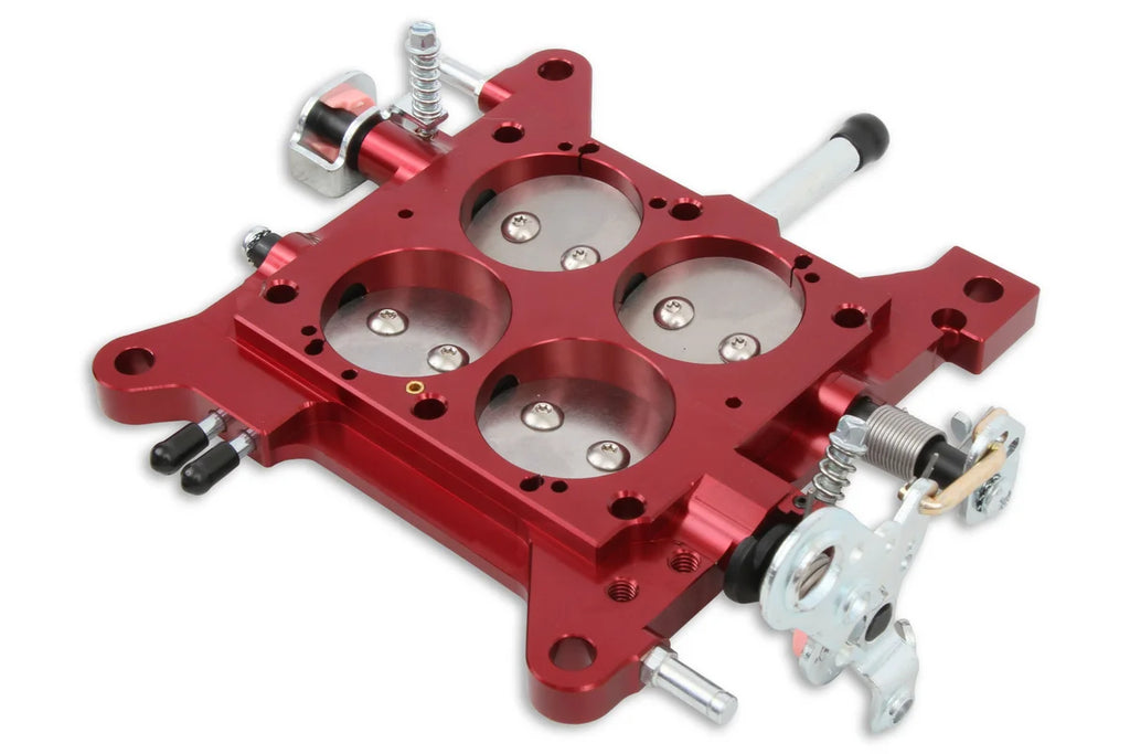 Quick Fuel Technology Billet Throttle Body Assembly 1 3/4" Red with Steel Plates 12-850 - Additional View 5