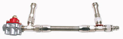 Quick Fuel Technology By Pass Reg Fuel Line Kit #8AN Silver