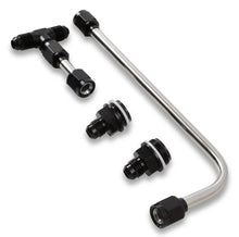 Load image into Gallery viewer, Quick Fuel Technology Dual Feed Fuel Line #6AN (Black) - Back View