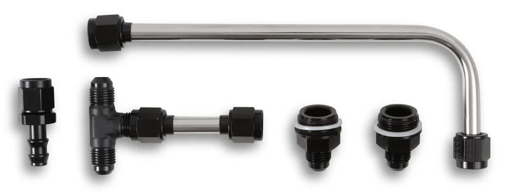 Quick Fuel Technology Dual Feed Fuel Line #6AN (Slayer Series - Black) - Main Product View