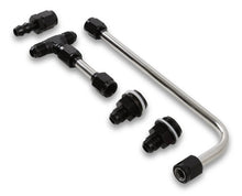 Load image into Gallery viewer, Quick Fuel Technology Dual Feed Fuel Line #6AN (Slayer Series - Black) - Back View