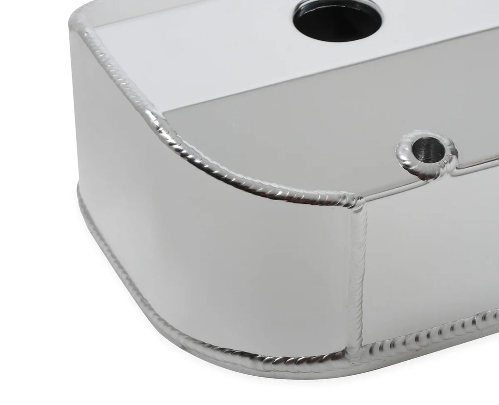 Quick Fuel Technology Quick Fuel Fabricated Aluminum Valve Cover - Silver Finish fits Chevrolet BIG Block - Installation View