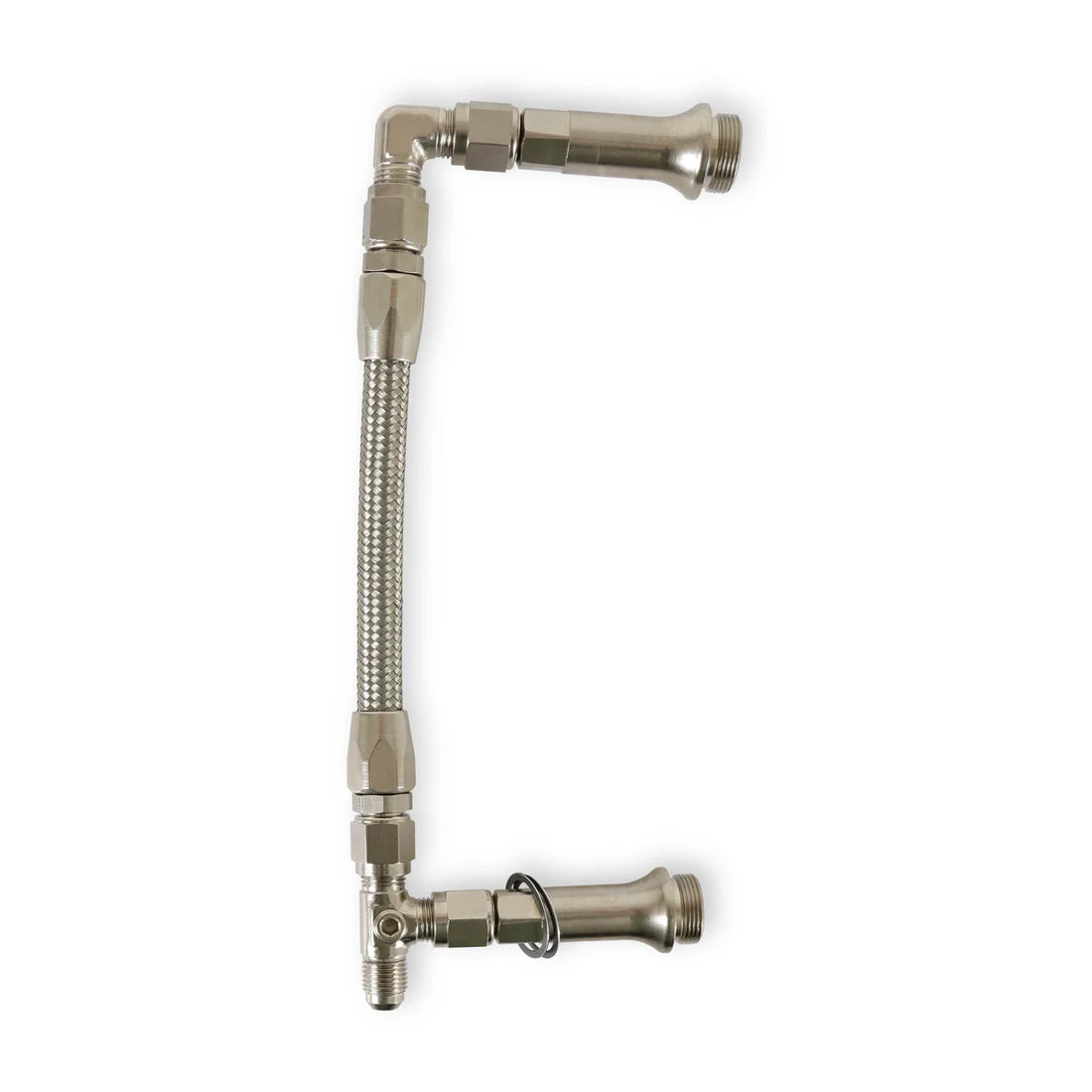 Quick Fuel Technology SS Fuel Line #6AN Silver - Back View