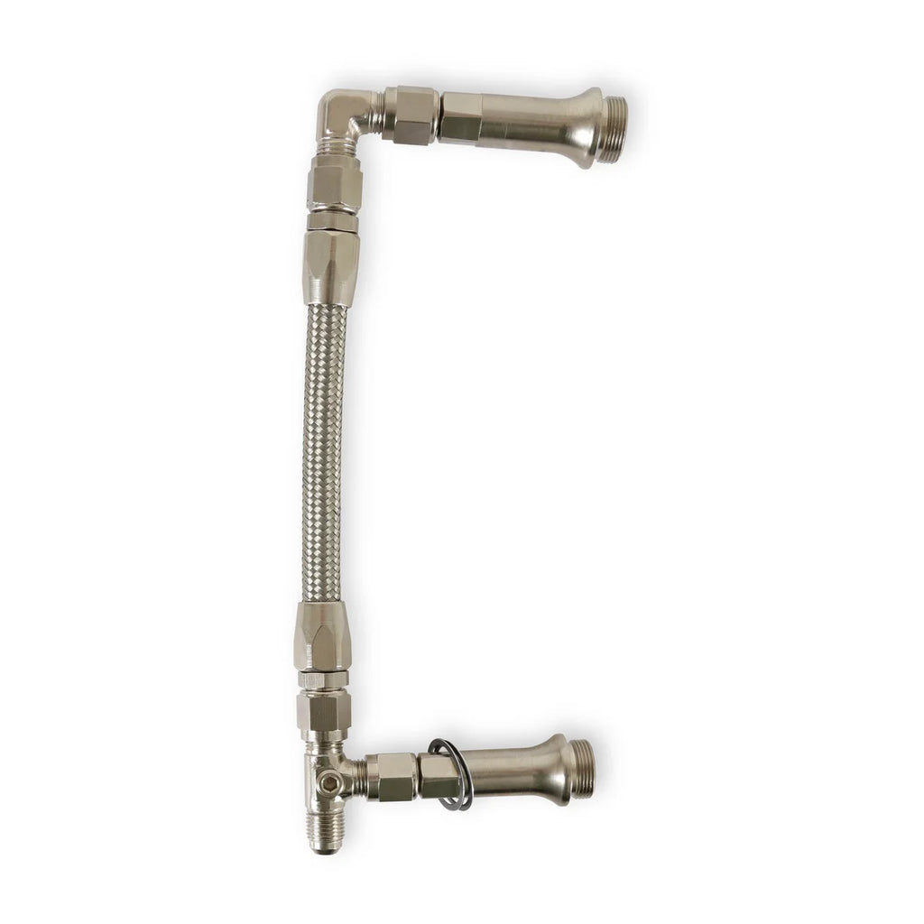 Quick Fuel Technology SS Fuel Line #6AN Silver - Back View