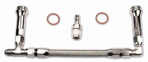 Quick Fuel Technology SS Fuel Line #8AN Silver