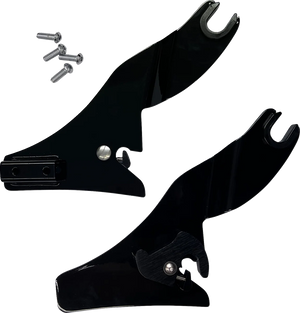 Quick Release Side Plates - Black DragSpecialties X08-0021GB - Main Product View