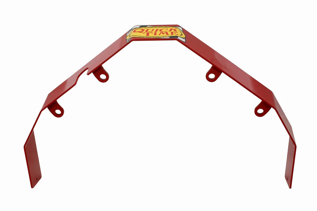 Quick Time This safety shield fits small block Chevy engines and transmissions.