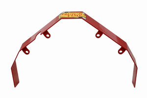 Quick Time This safety shield fits small block Chevy engines and transmissions.