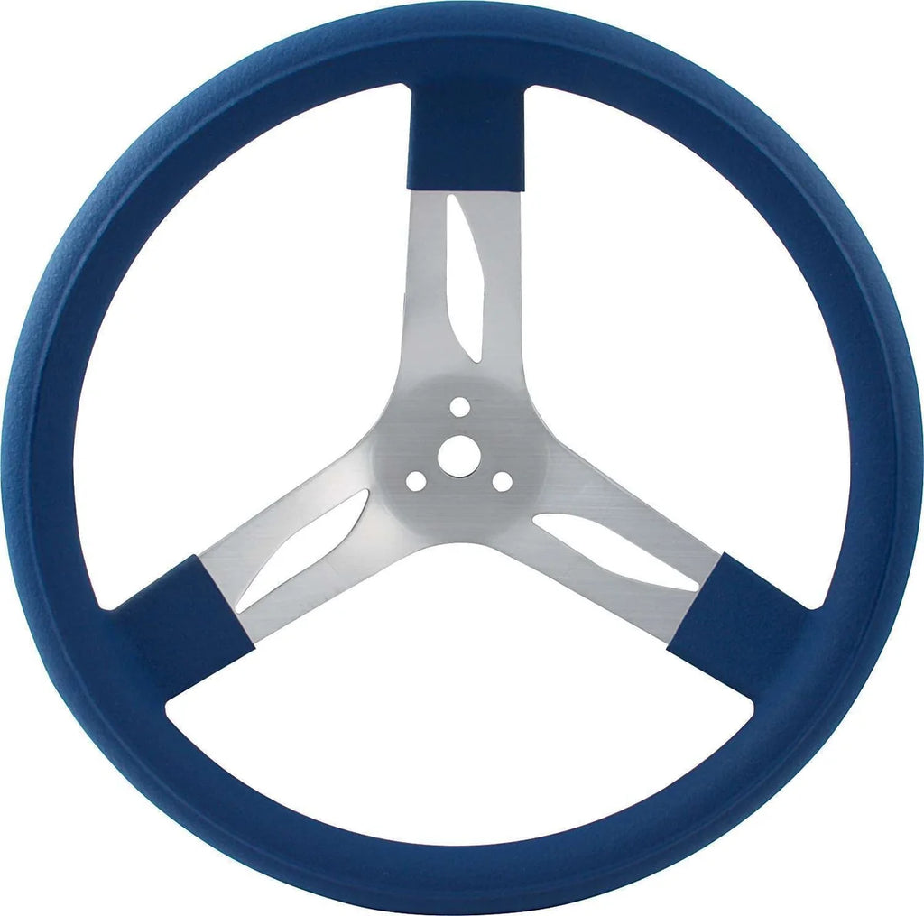 Quickcar Racing 15in Steering Wheel Alum Blue 68-0012