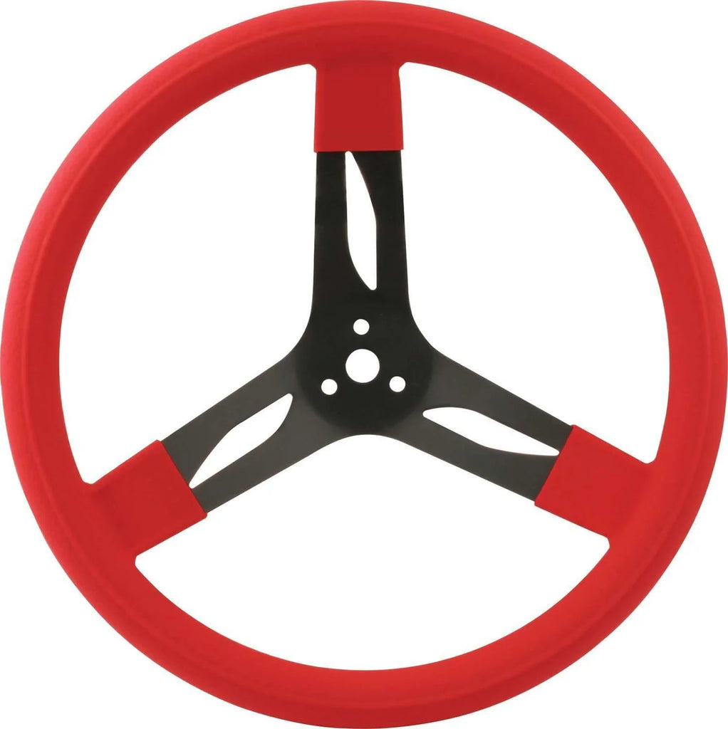 Quickcar Racing 15in Steering Wheel Stl Red 68-0031