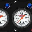 Load image into Gallery viewer, Quickcar Racing 3-1 Gauge Panel OP/WT/WP Black 61-67463