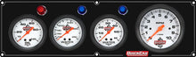 Load image into Gallery viewer, Quickcar Racing 3-1 Gauge Panel OP/WT/WP Black 61-67463