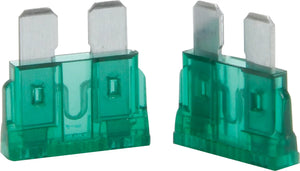 Quickcar Racing 30 Amp ATC Fuse Green 5pk 50-930