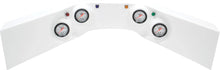 Load image into Gallery viewer, Quickcar Racing 4-Gauge Molded Dash OP/WT/OT/FP White 61-6024