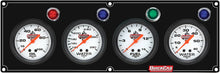 Load image into Gallery viewer, Quickcar Racing 4 Gauge Panel OP/WT/FP15/WP Black 61-6726