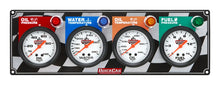 Load image into Gallery viewer, Quickcar Racing 4 Gauge Panel OP/WT/OT/ FP 61-6021