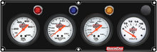 Load image into Gallery viewer, Quickcar Racing 4 Gauge Panel OP/WT/OT/VT Black 61-6727