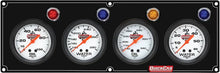 Load image into Gallery viewer, Quickcar Racing 4 Gauge Panel OP/WT//OT/WP Black 61-6723