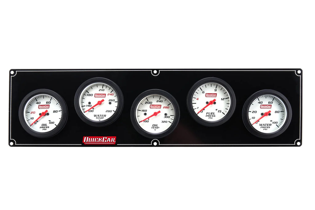 Quickcar Racing 5 Gauge Extreme Panel OP/WT/OT/FP/WP 61-7056