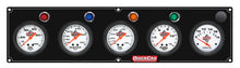 Load image into Gallery viewer, Quickcar Racing 5 Gauge Panel OP/WT/OT/FP15/VT Black 61-6767
